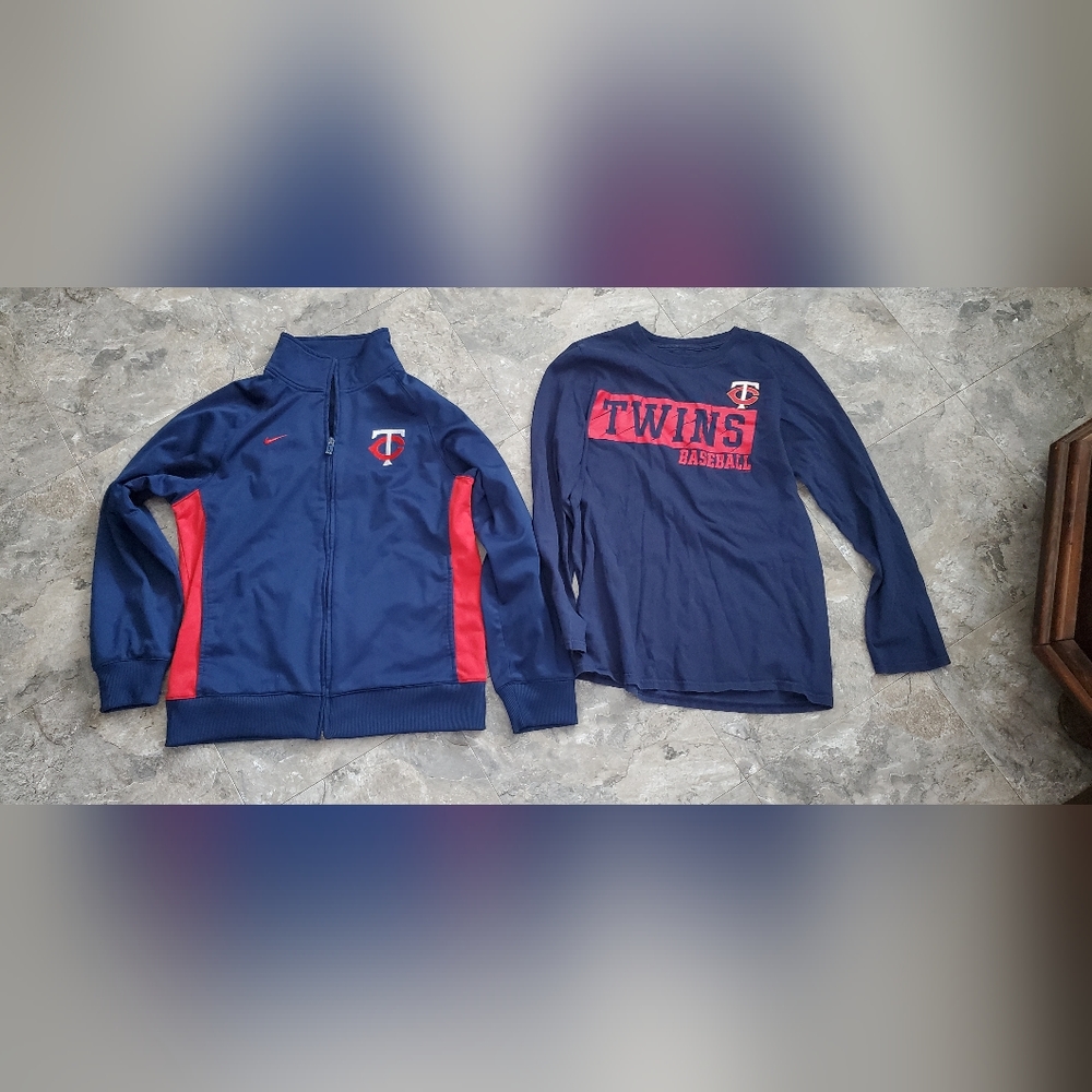 Boys minnesota twins sweatshirt and long sleeve